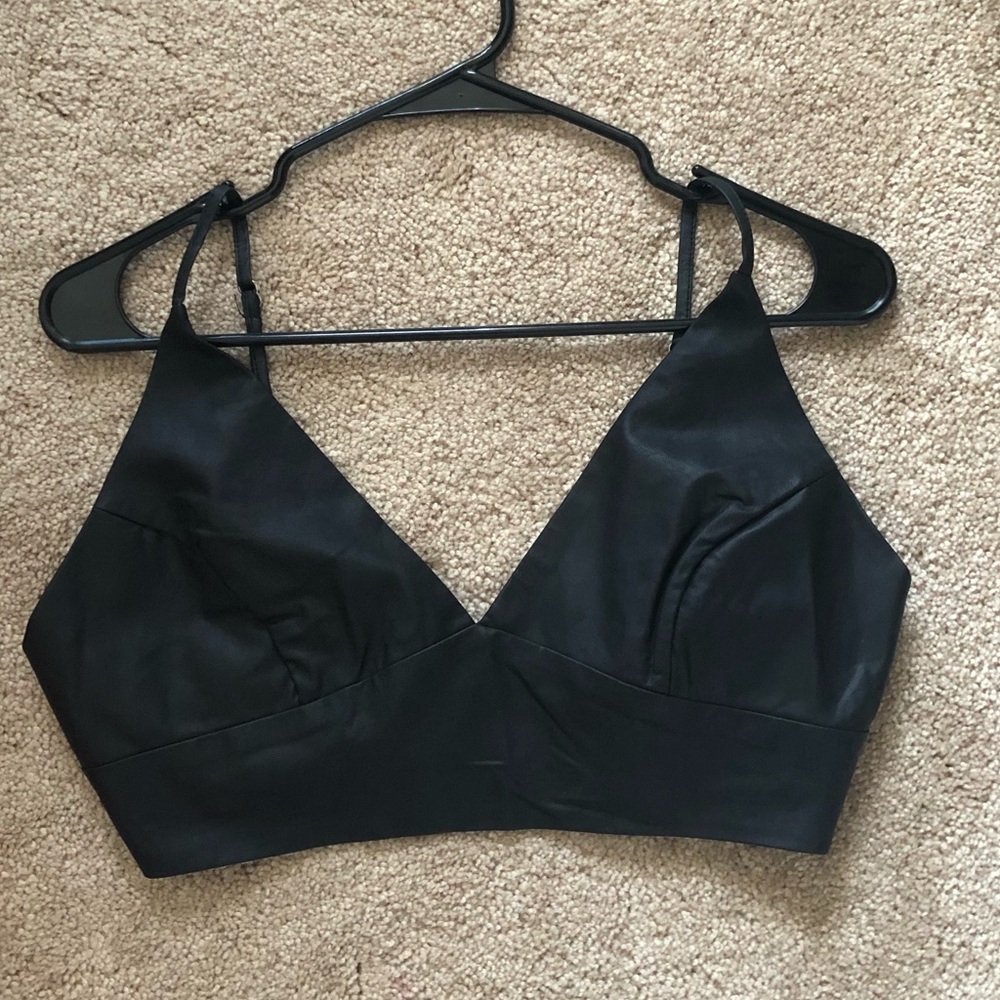 NEW Faux Leather Top